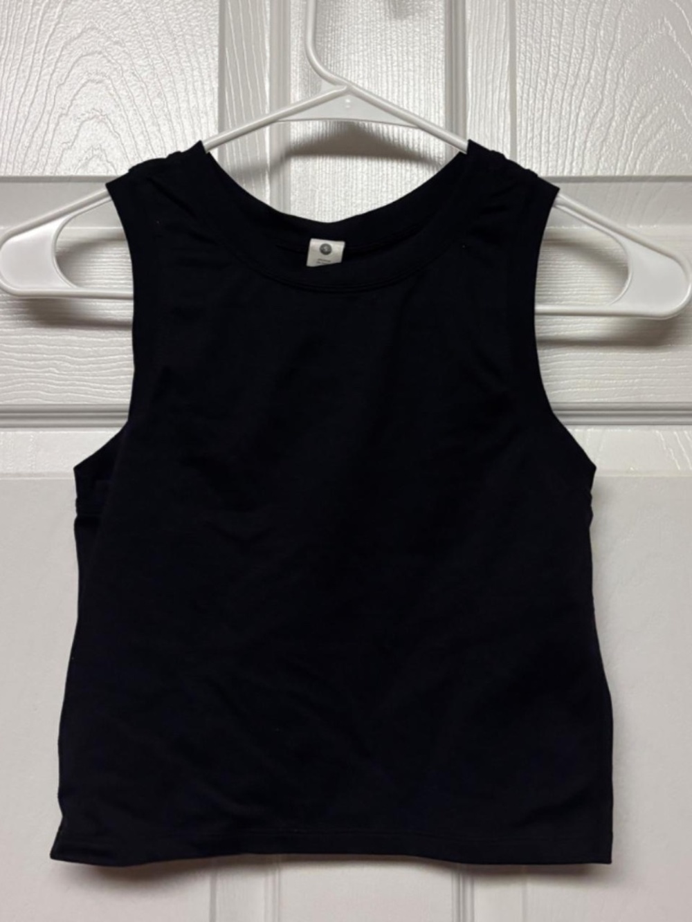 Paragon Black Cropped Work Out Tank Top Size: S